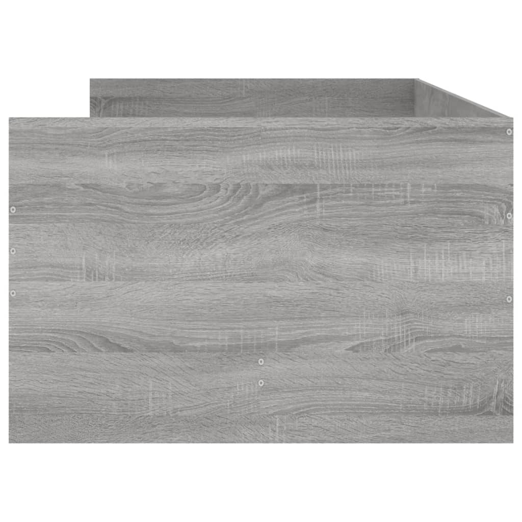 Cadre de lit avec tiroirs sans matelas sonoma gris 90x200 cm - XIOS
