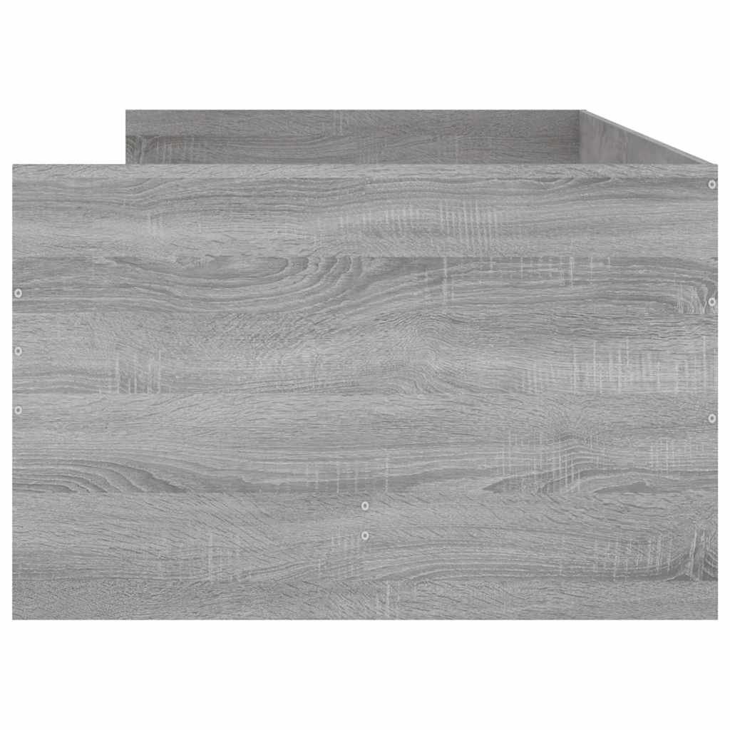 Cadre de lit avec tiroirs sans matelas sonoma gris 90x200 cm - XIOS