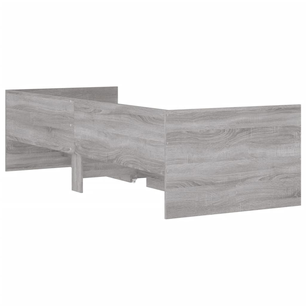 Cadre de lit avec tiroirs sans matelas sonoma gris 90x200 cm - XIOS