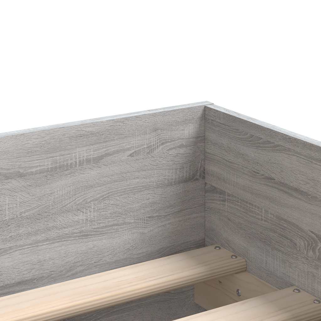 Cadre de lit avec tiroirs sans matelas sonoma gris 90x200 cm - XIOS
