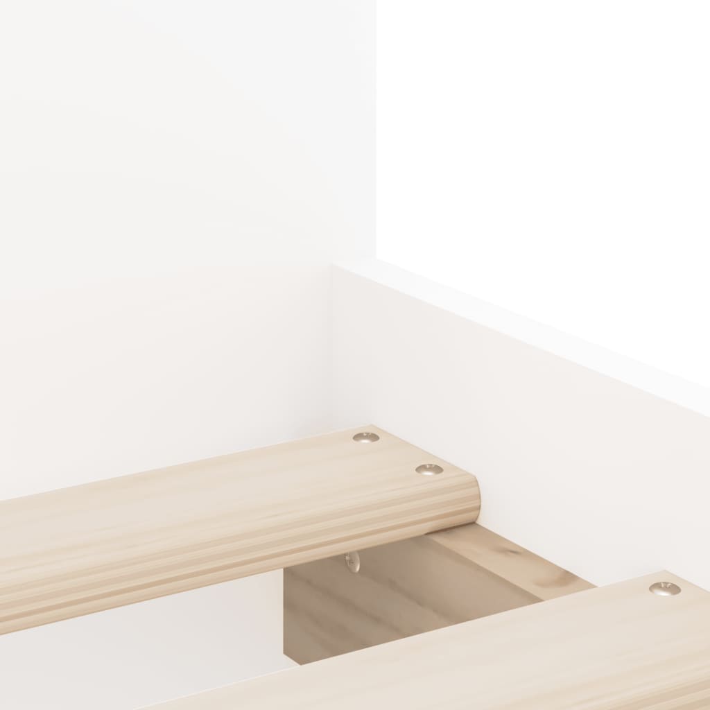 Cadre de lit avec tiroirs sans matelas blanc 100x200 cm - XIOS