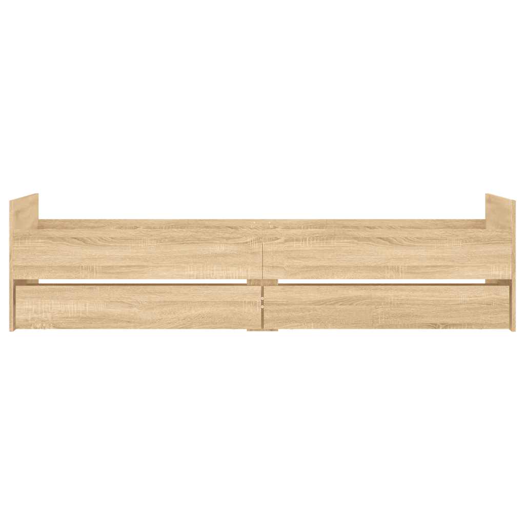 Cadre de lit avec tiroirs sans matelas chêne sonoma 100x200 cm - XIOS