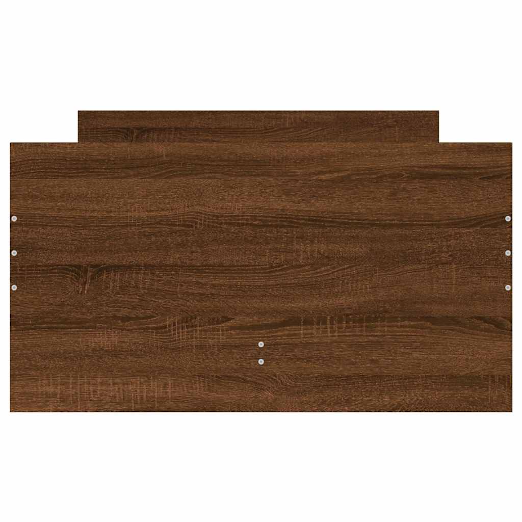 Cadre de lit avec tiroirs sans matelas chêne marron 100x200 cm - XIOS