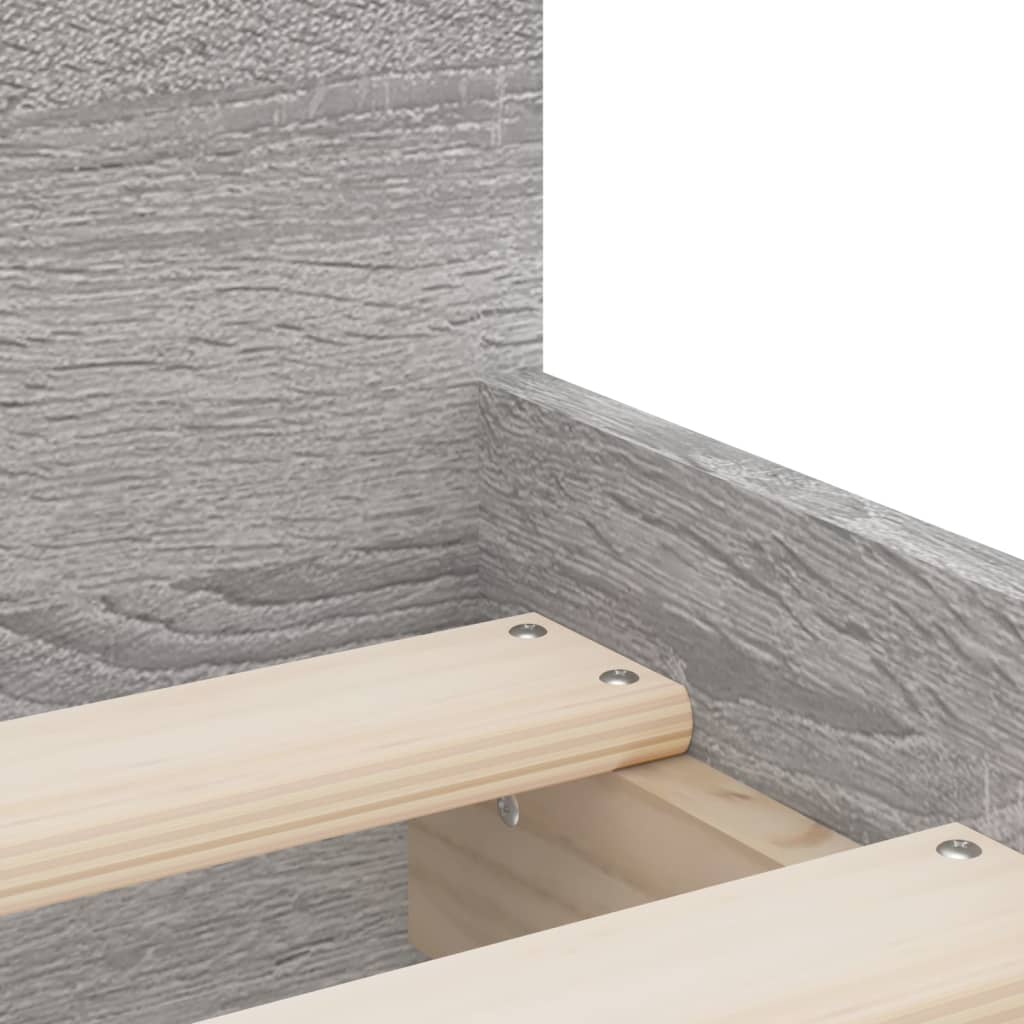 Cadre de lit avec tiroirs sans matelas sonoma gris 90x200 cm - XIOS