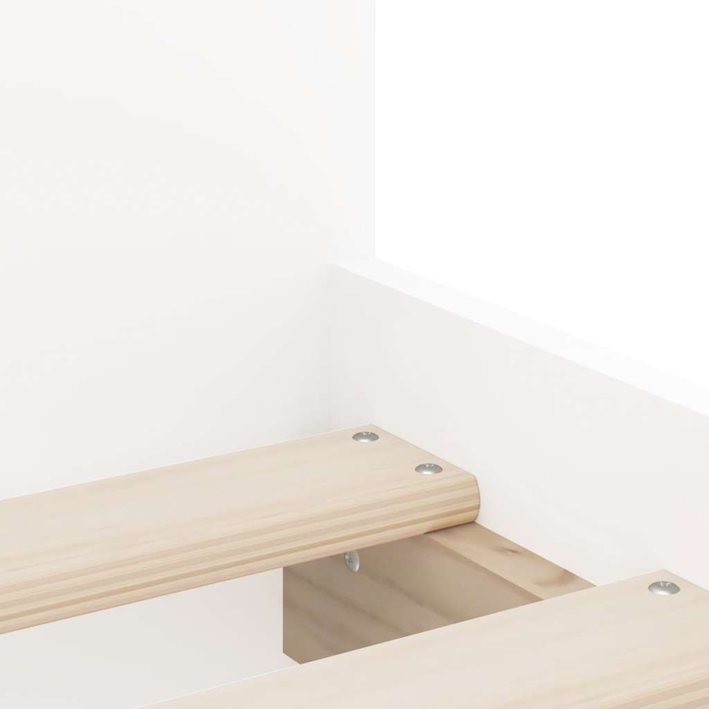 Cadre de lit avec tiroirs sans matelas blanc 90x190 cm - XIOS