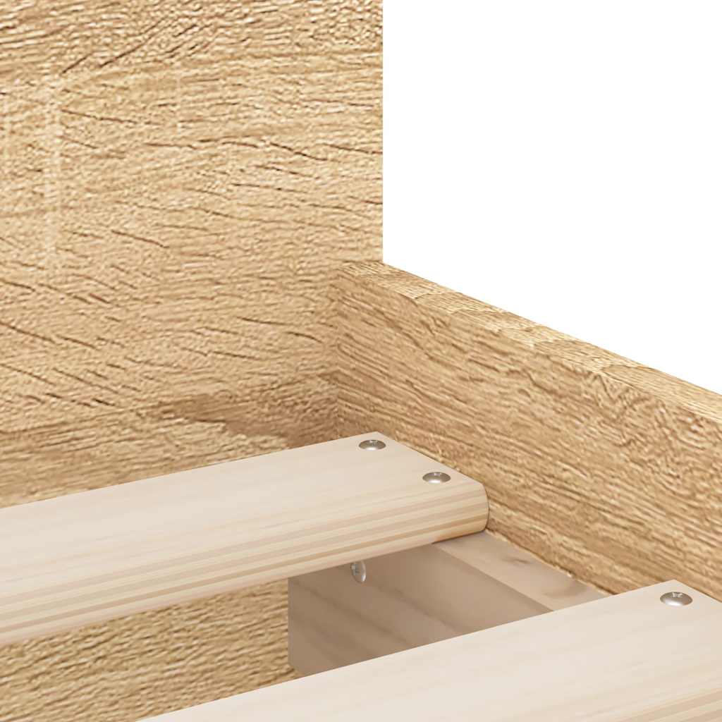 Cadre de lit avec tiroirs sans matelas chêne sonoma 90x190 cm - XIOS