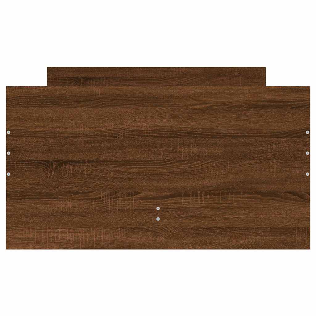 Cadre de lit avec tiroirs sans matelas chêne marron 90x190 cm - XIOS