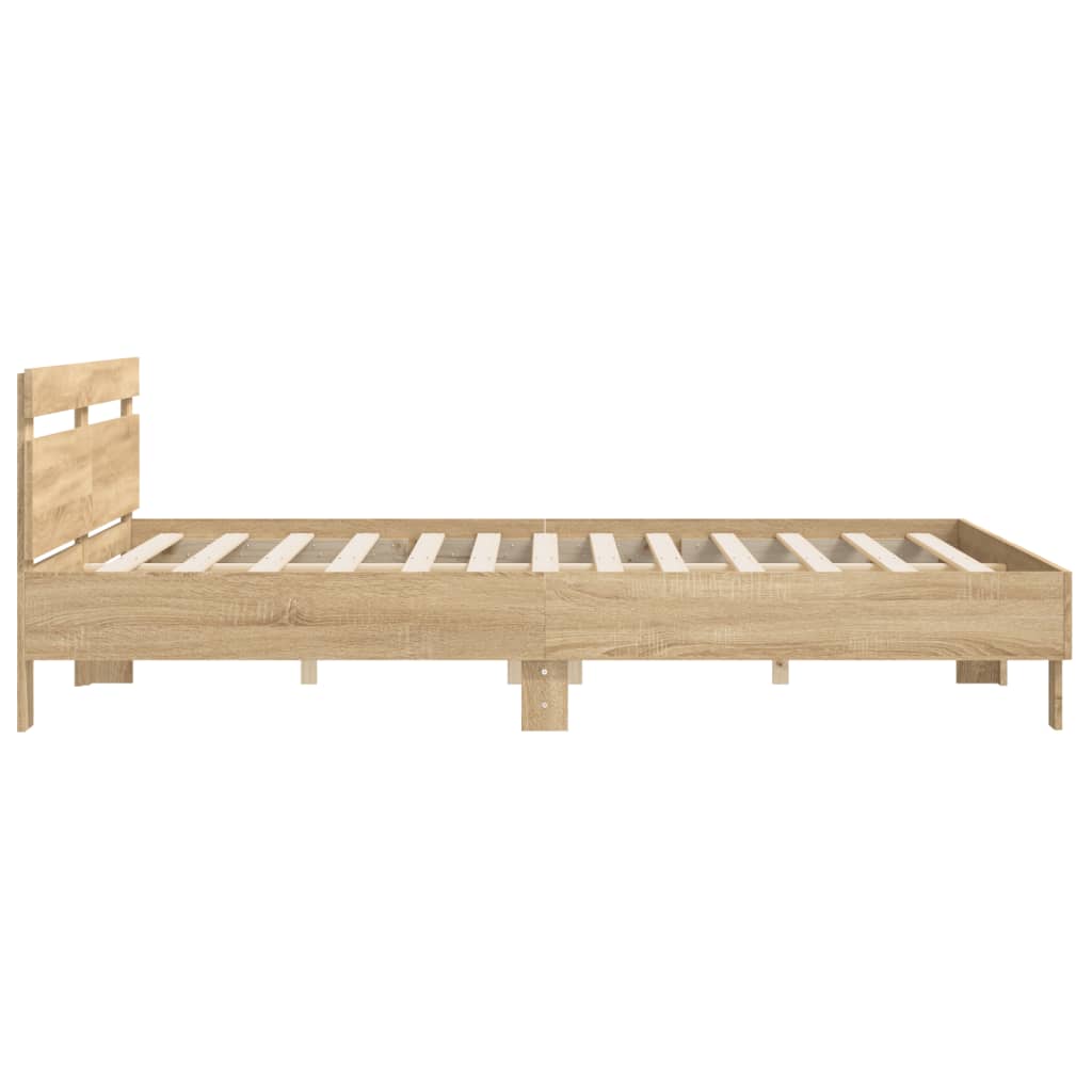 Cadre de lit sans matelas chêne sonoma 160x200 cm - XIOS