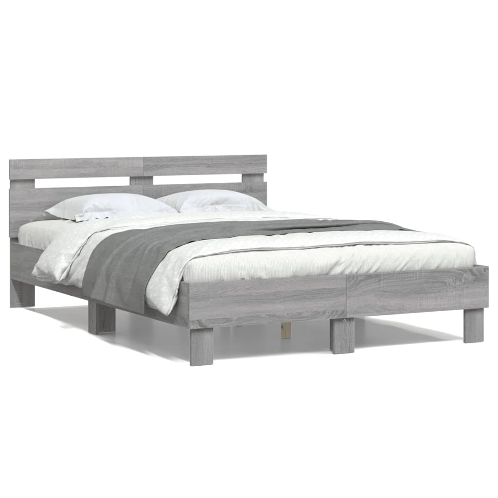 Cadre de lit sans matelas sonoma gris 120x200 cm - XIOS