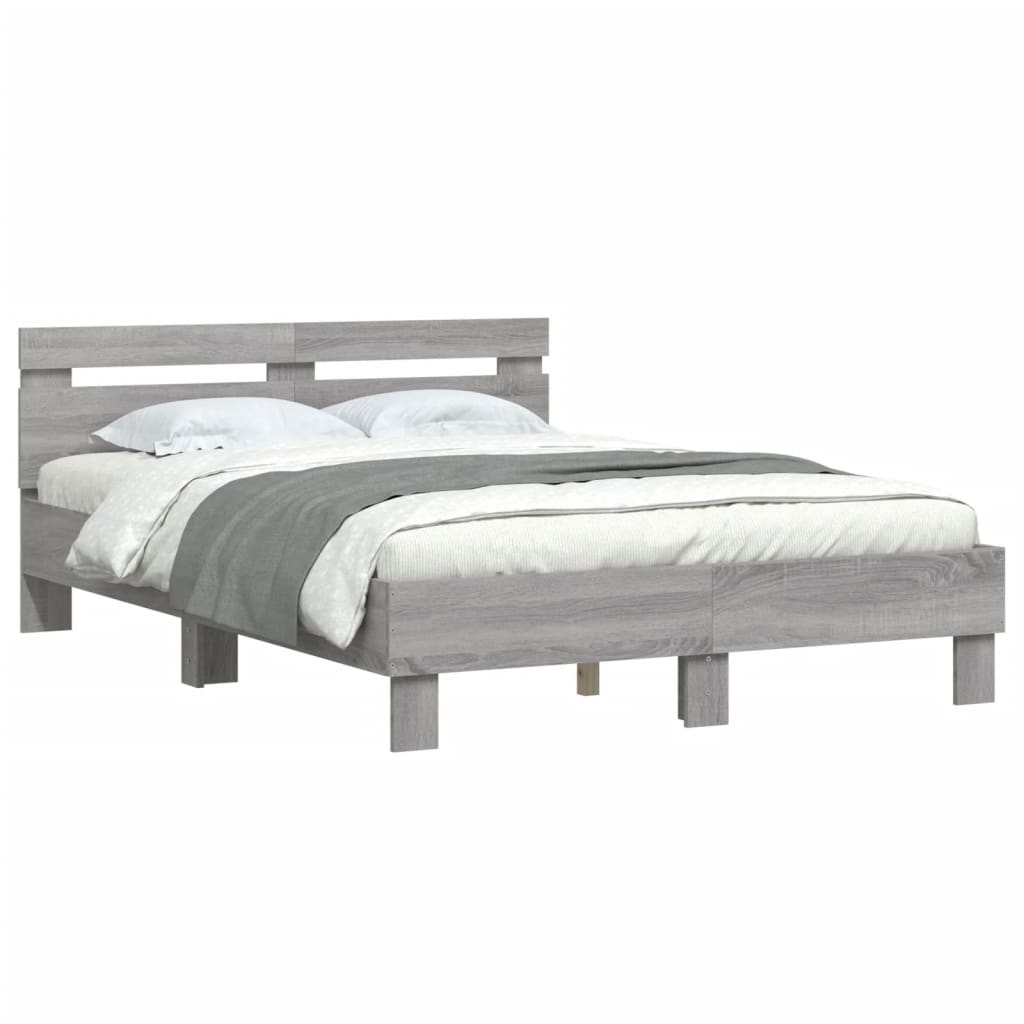 Cadre de lit sans matelas sonoma gris 120x200 cm - XIOS
