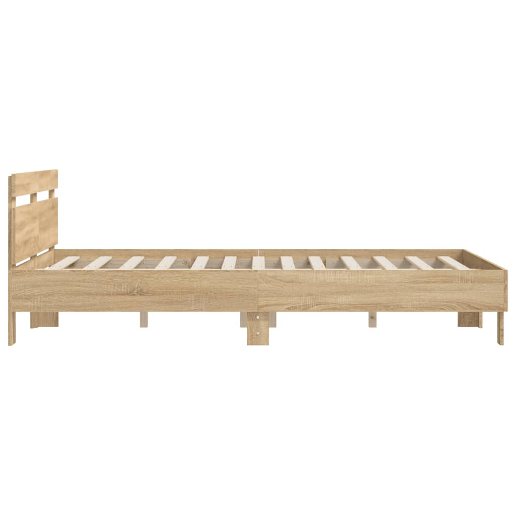 Cadre de lit sans matelas chêne sonoma 140x190 cm - XIOS