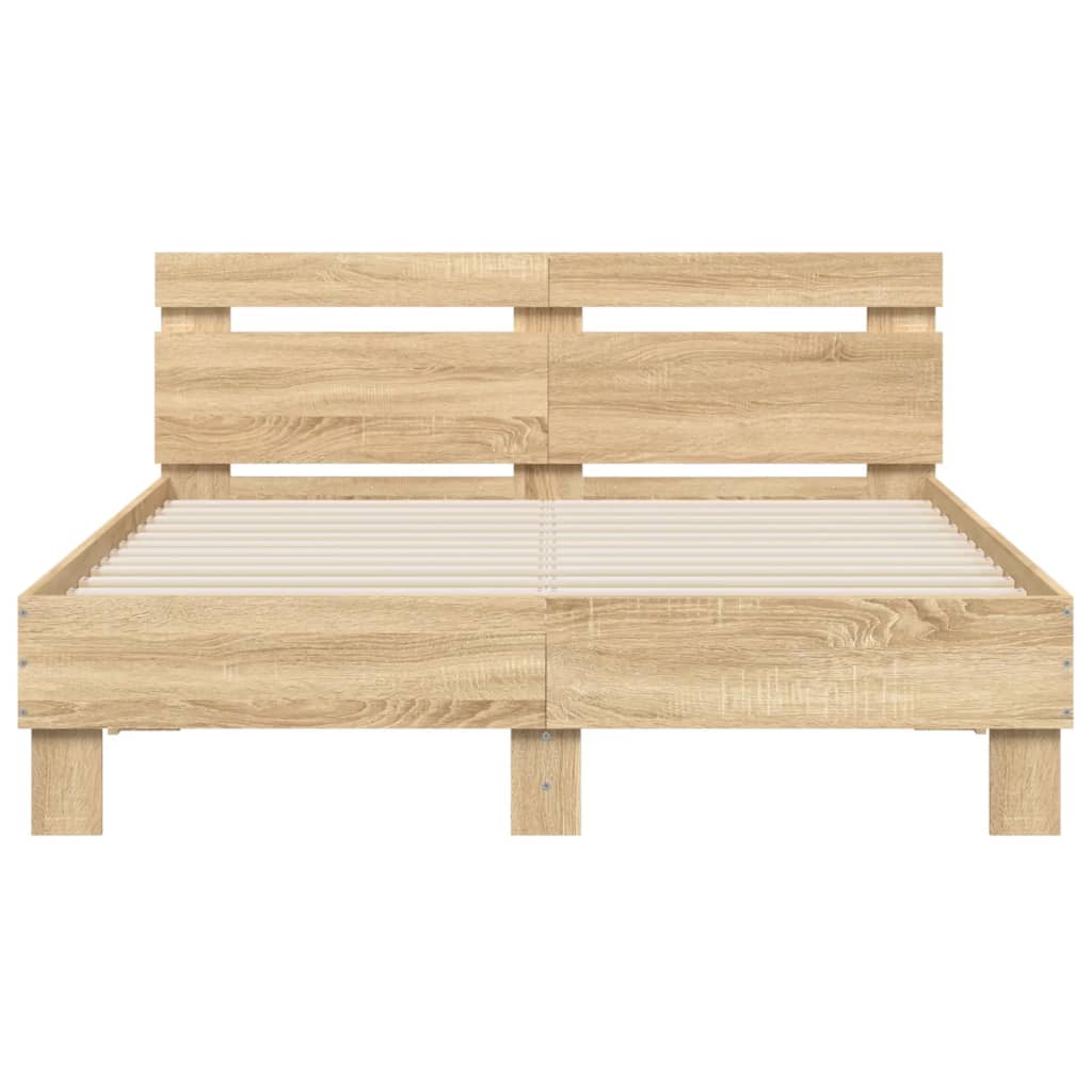 Cadre de lit sans matelas chêne sonoma 135x190 cm - XIOS