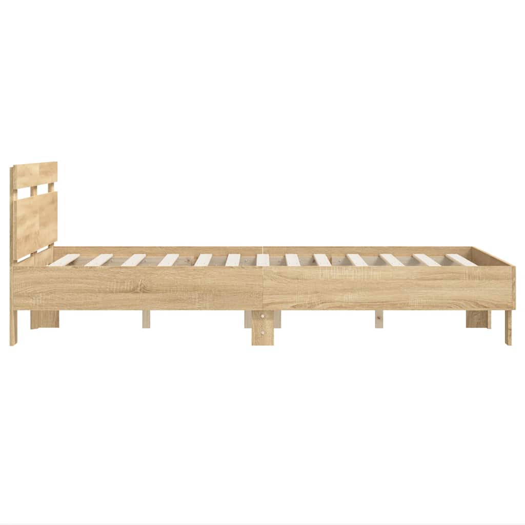 Cadre de lit sans matelas chêne sonoma 135x190 cm - XIOS