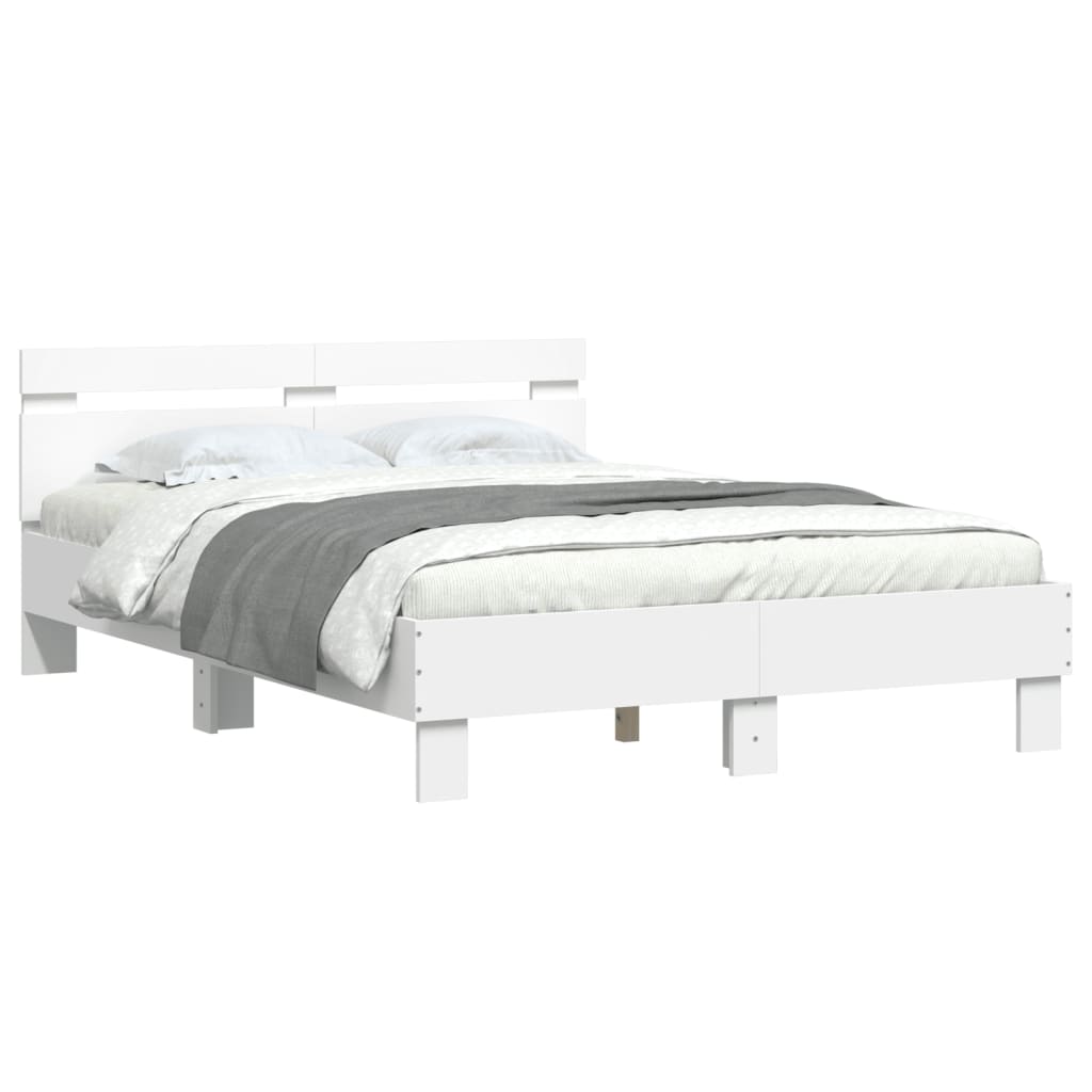 Cadre de lit sans matelas blanc 120x190 cm - XIOS