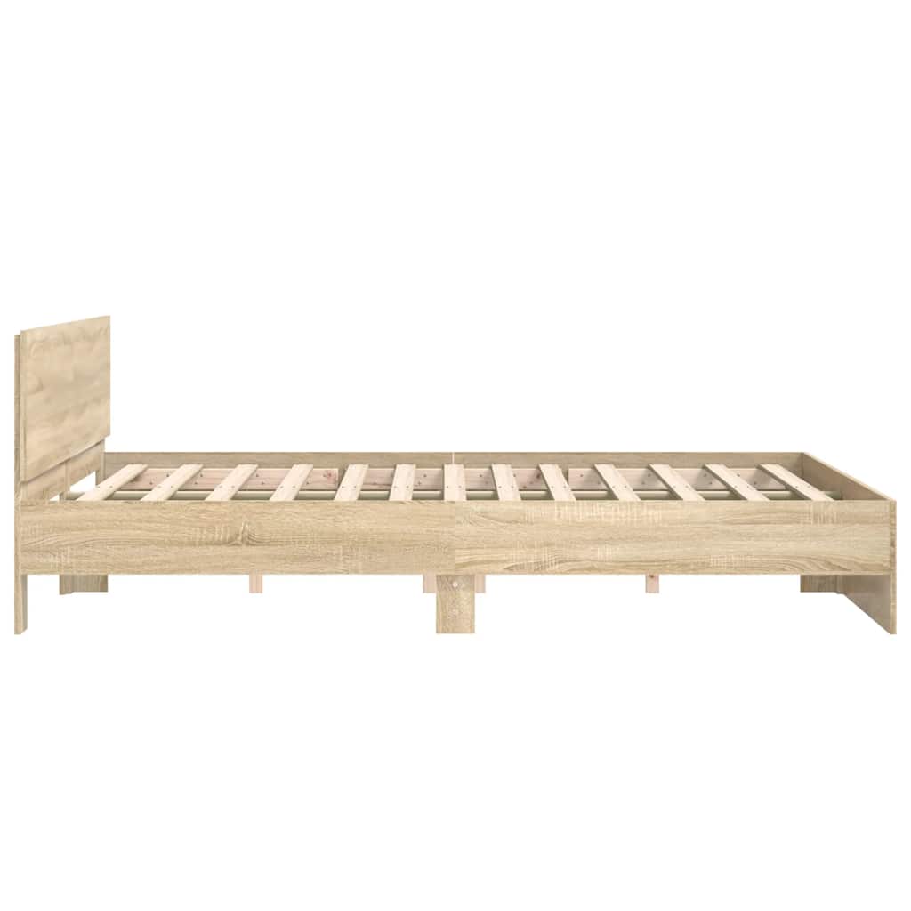 Cadre de lit sans matelas chêne sonoma 180x200 cm - XIOS