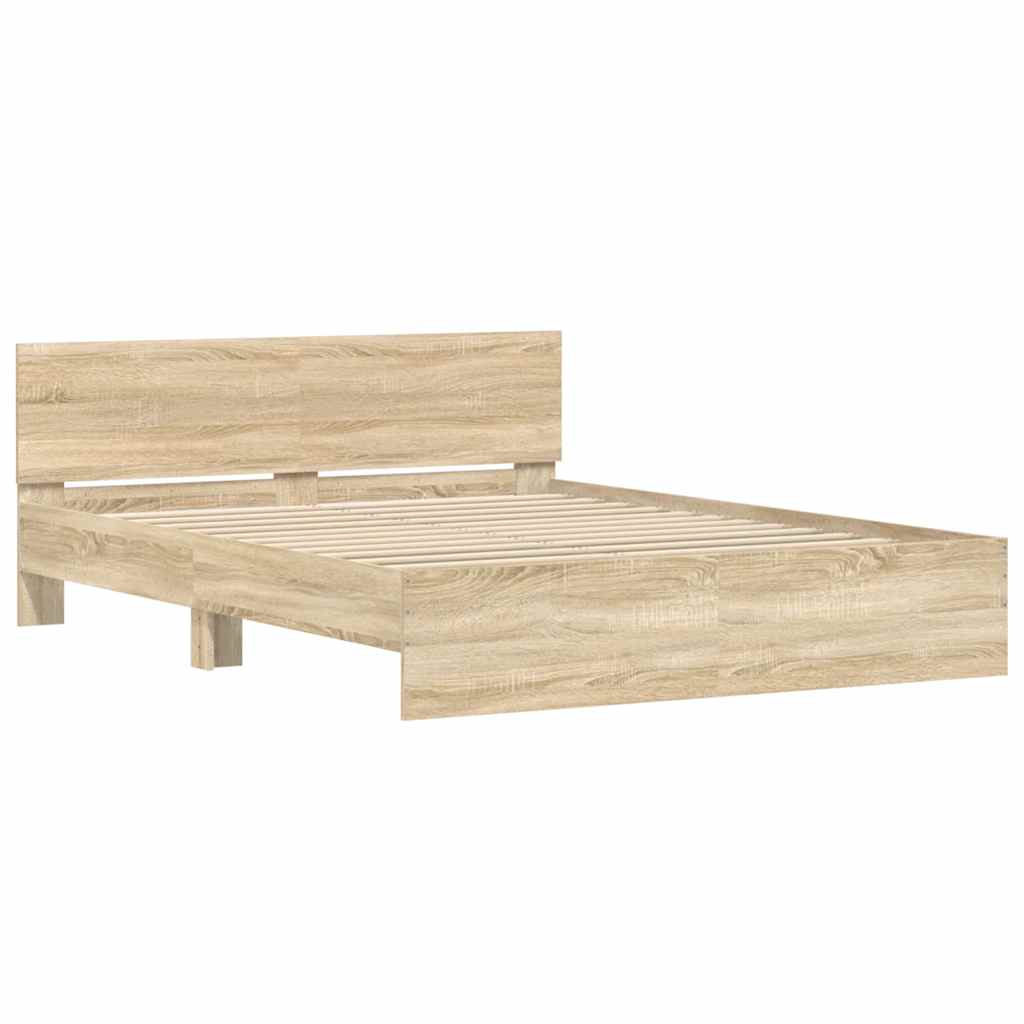 Cadre de lit sans matelas chêne sonoma 140x200 cm - XIOS