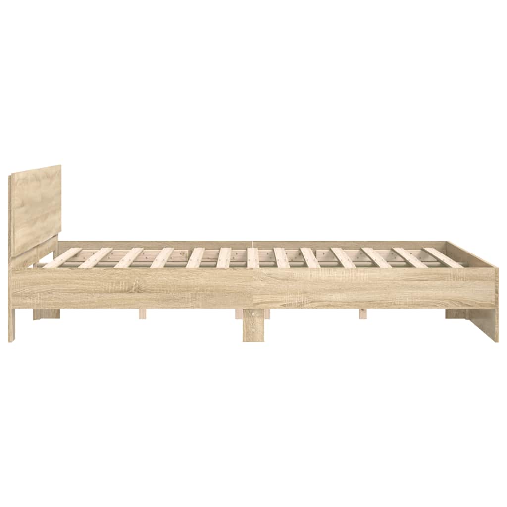 Cadre de lit sans matelas chêne sonoma 140x200 cm - XIOS