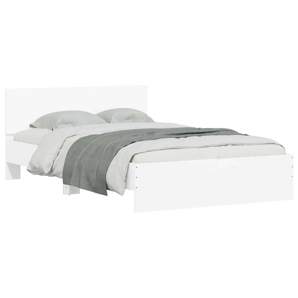 Cadre de lit sans matelas blanc 120x200 cm - XIOS