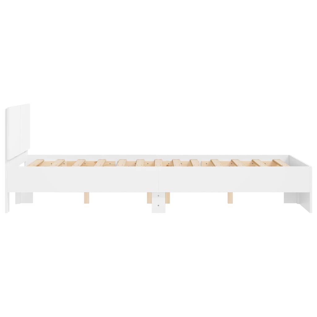 Cadre de lit sans matelas blanc 120x200 cm - XIOS