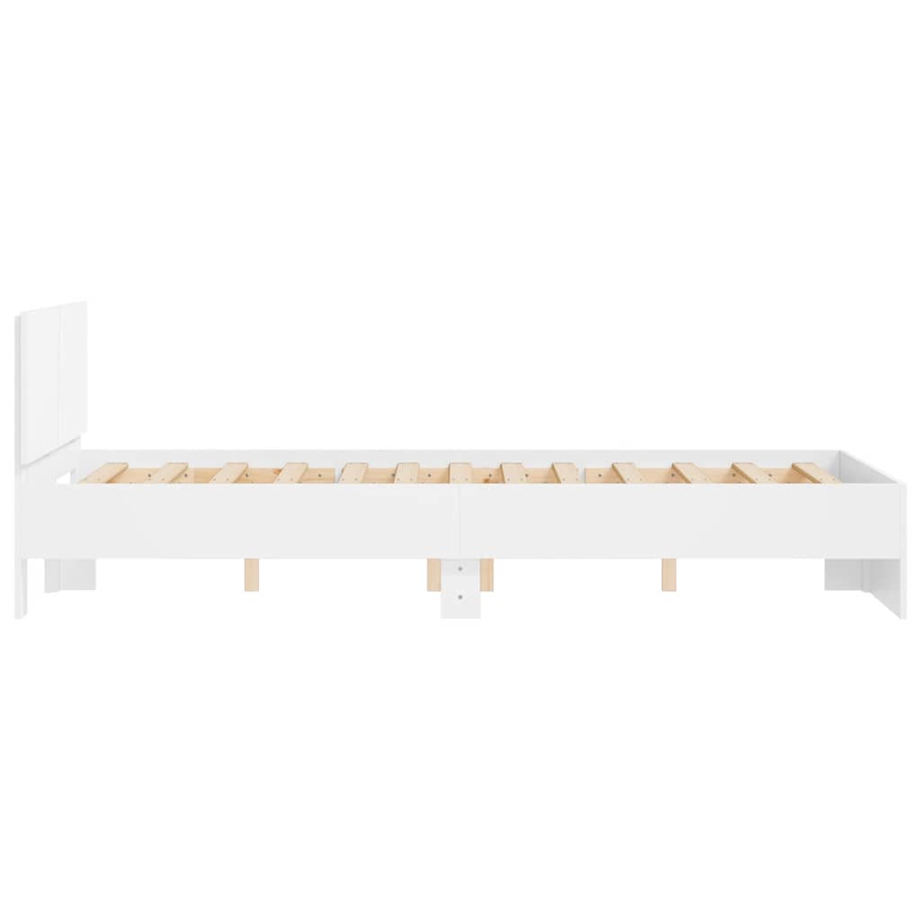 Cadre de lit sans matelas blanc 120x200 cm - XIOS