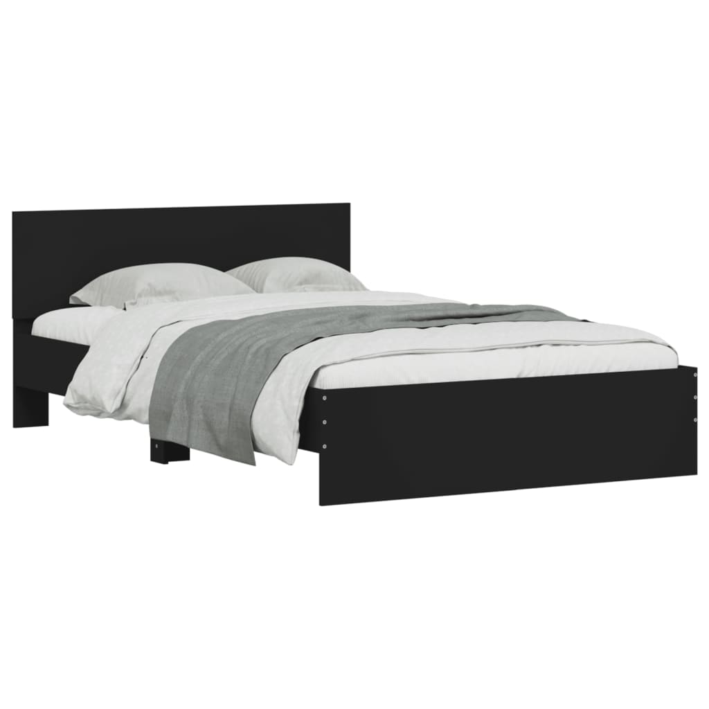 Cadre de lit sans matelas noir 120x190 cm - XIOS
