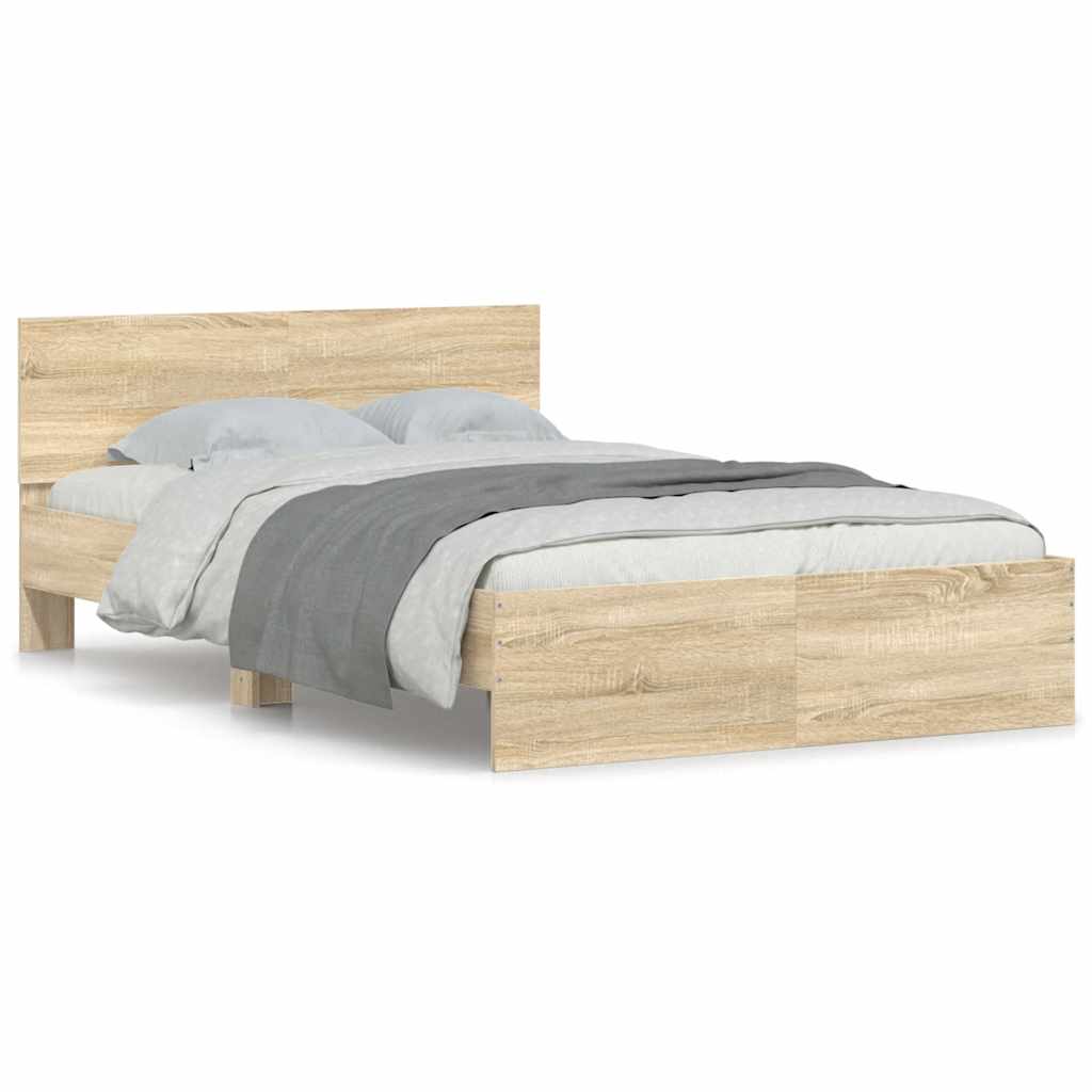Cadre de lit sans matelas chêne sonoma 120x190 cm - XIOS