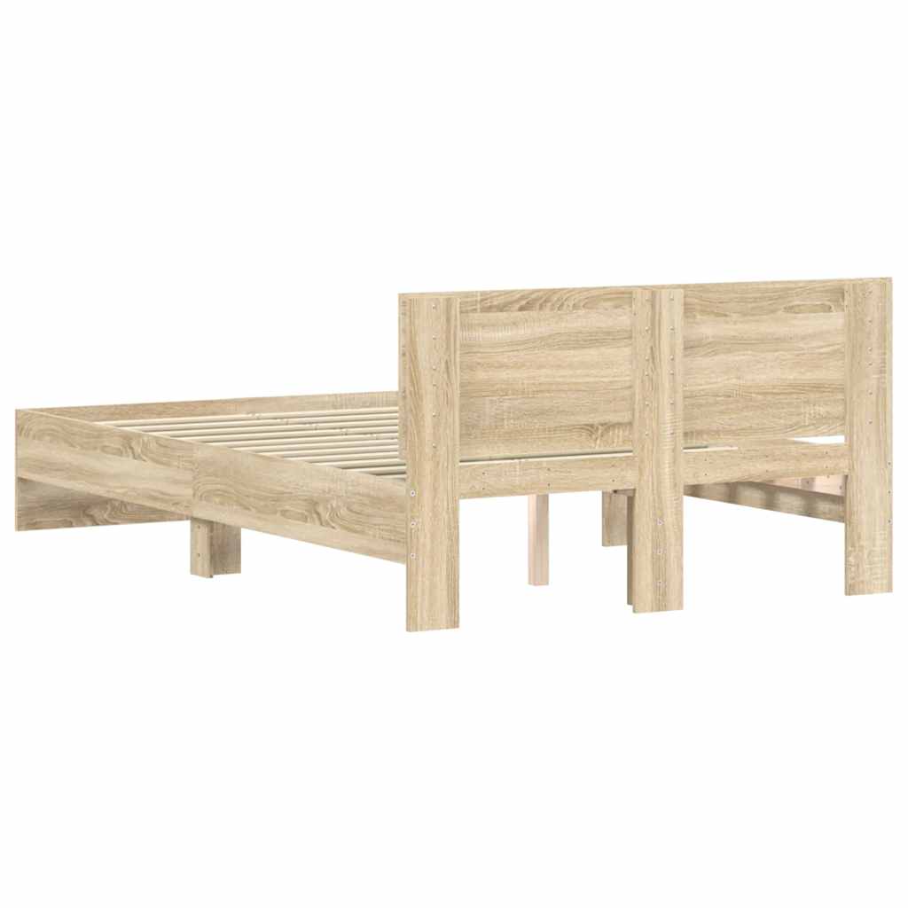 Cadre de lit sans matelas chêne sonoma 120x190 cm - XIOS