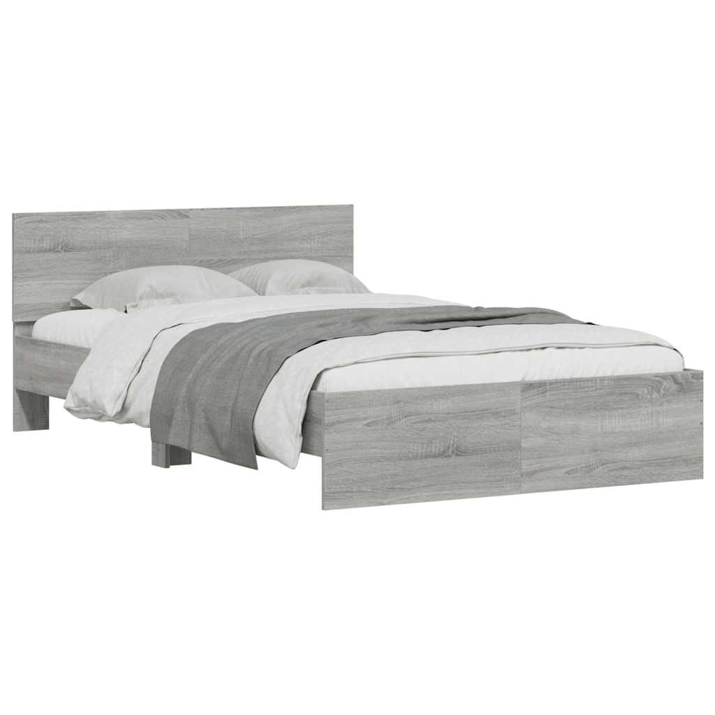 Cadre de lit sans matelas sonoma gris 120x190 cm - XIOS