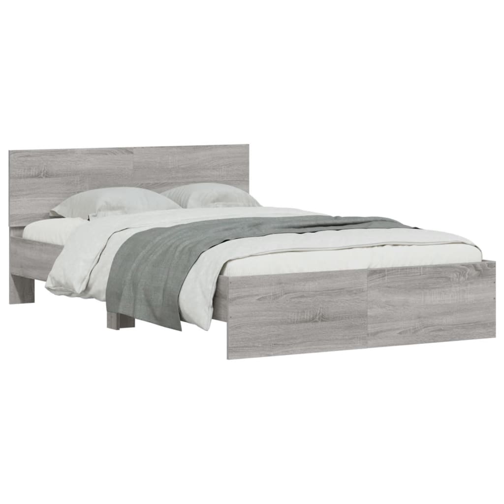 Cadre de lit sans matelas sonoma gris 120x190 cm - XIOS