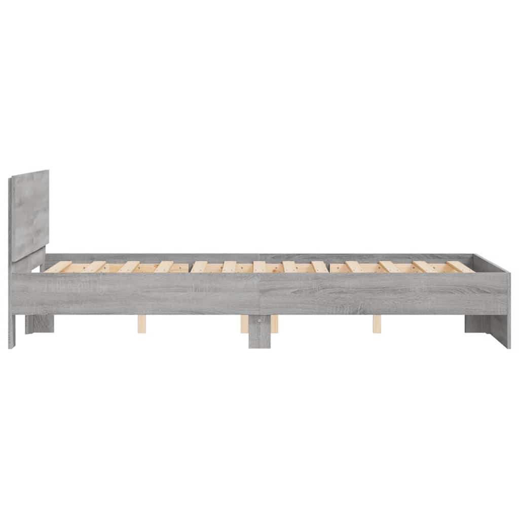 Cadre de lit sans matelas sonoma gris 120x190 cm - XIOS