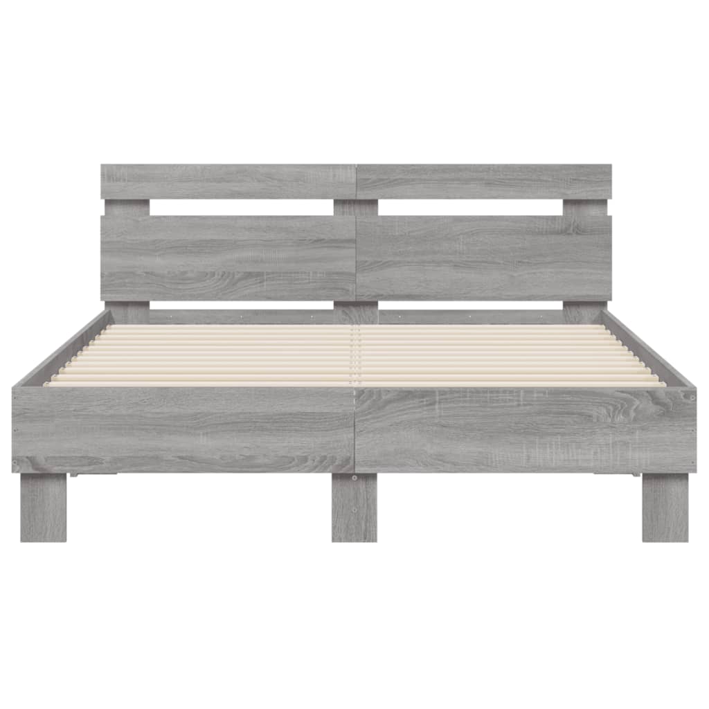 Cadre de lit avec LED sans matelas sonoma gris 120x190 cm - XIOS