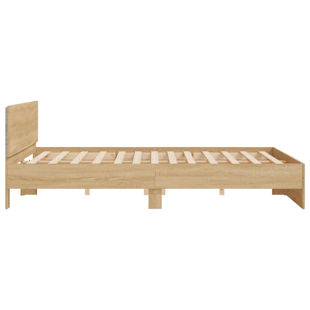 Cadre de lit avec LED sans matelas chêne sonoma 180x200 cm - XIOS