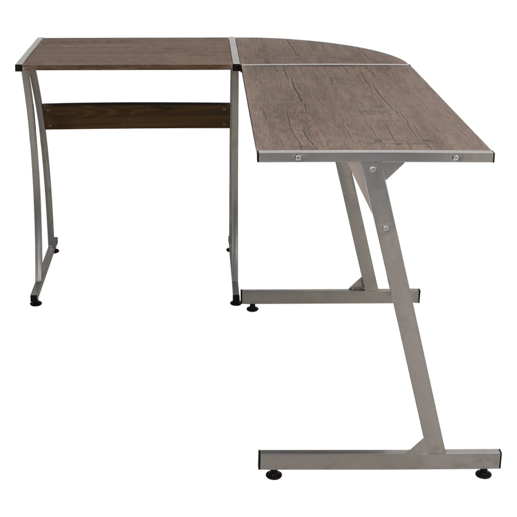 Bureau d'angle marron bois d'ingénierie - XIOS