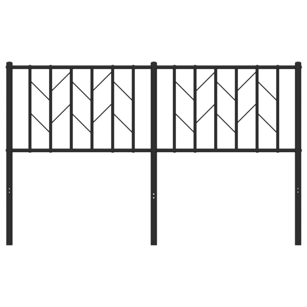 Tête de lit métal noir 140 cm - XIOS