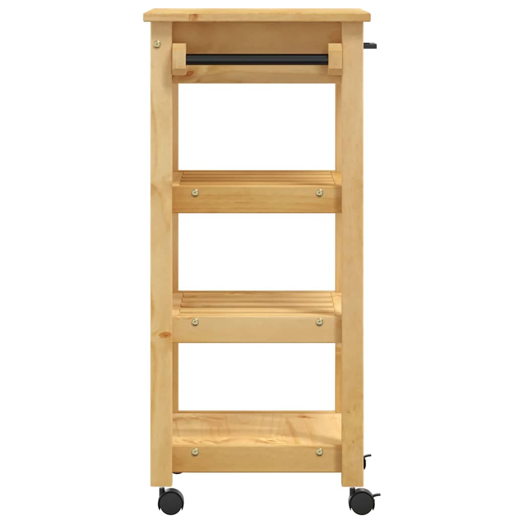 Chariot de cuisine MONZA 48x40x88,5 cm bois massif de pin - XIOS