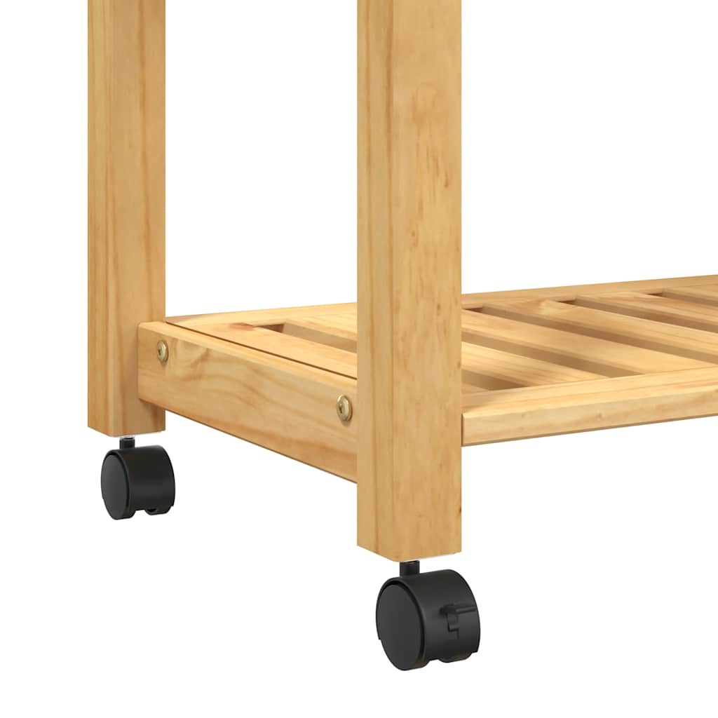 Chariot de cuisine MONZA 60x40x88,5 cm bois massif de pin - XIOS