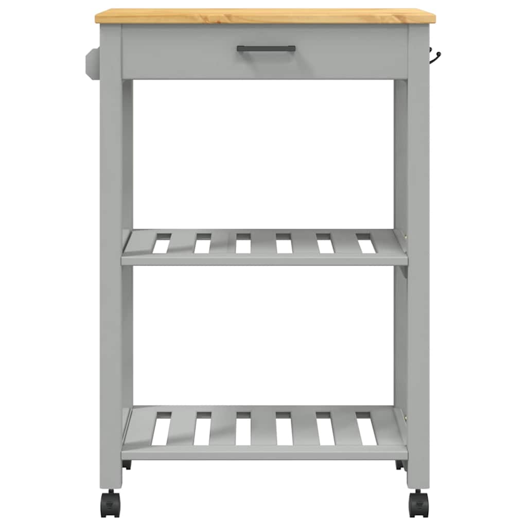 Chariot de cuisine MONZA 60x40x88,5 cm bois massif de pin - XIOS