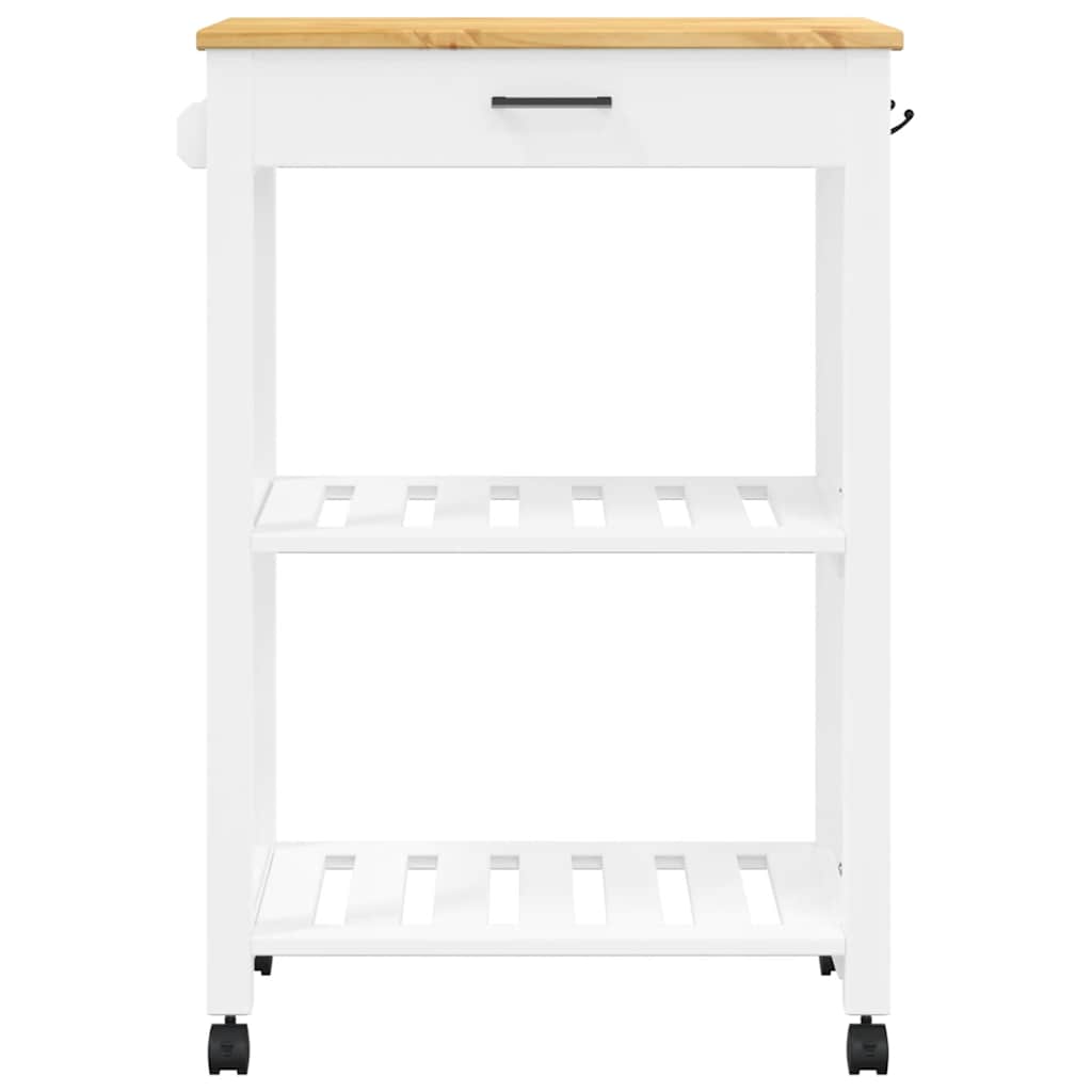 Chariot de cuisine MONZA 60x40x88,5 cm bois massif de pin - XIOS