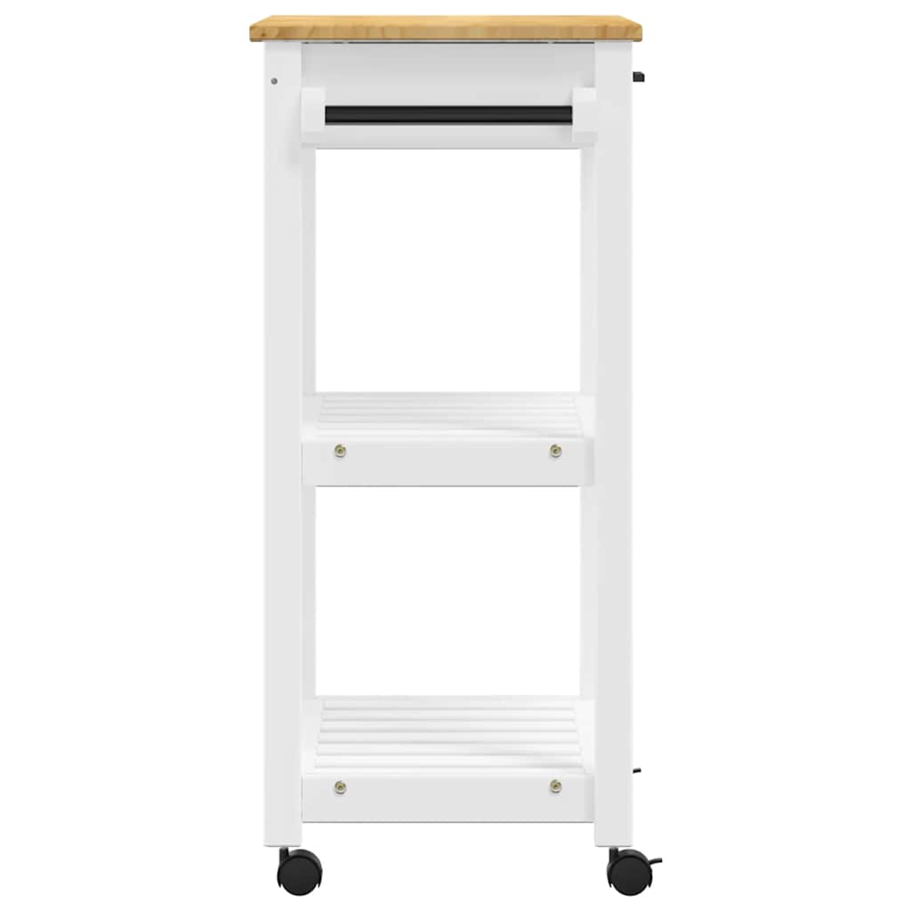 Chariot de cuisine MONZA 60x40x88,5 cm bois massif de pin - XIOS