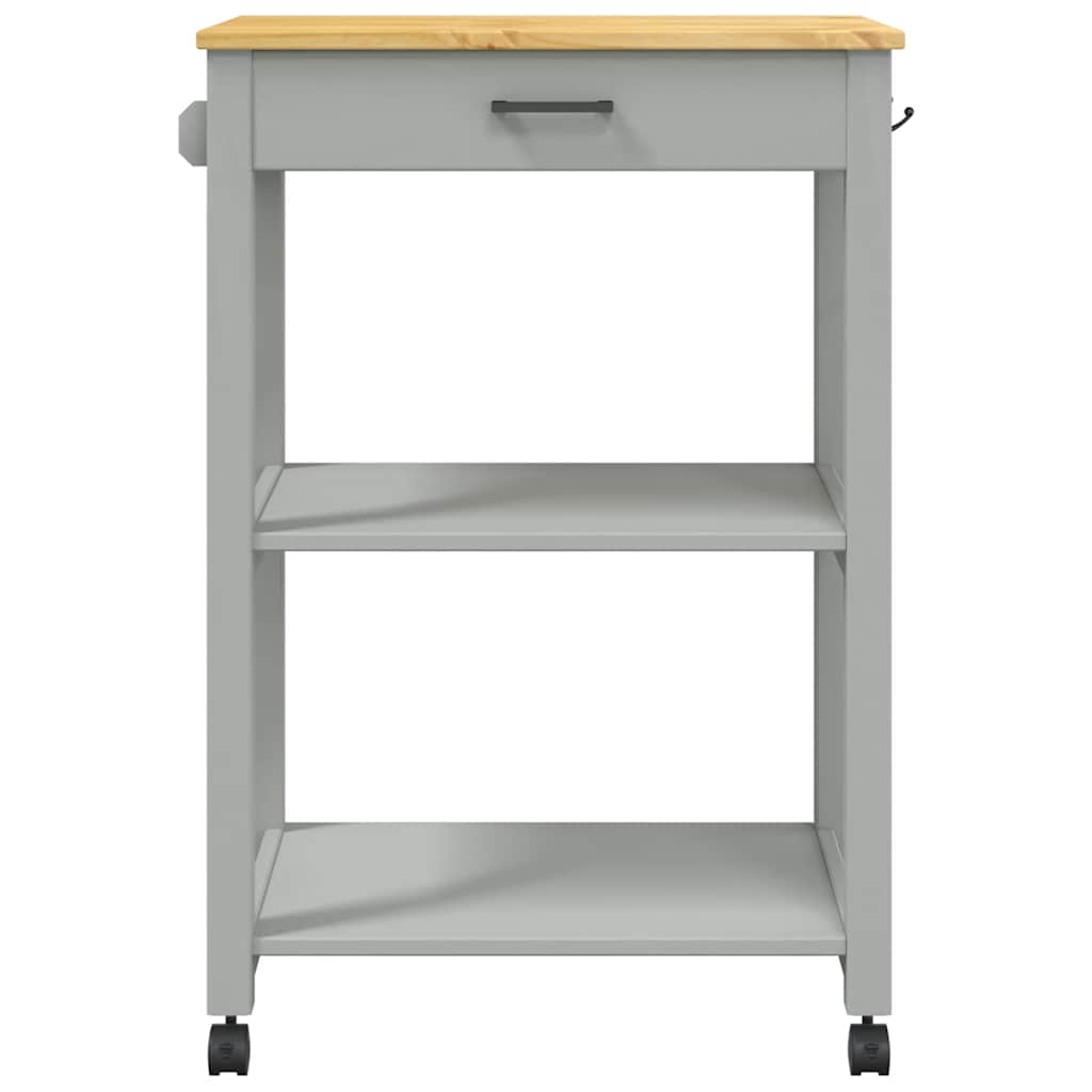 Chariot de cuisine MONZA 60x40x88,5 cm bois massif de pin - XIOS