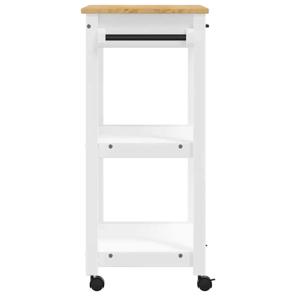 Chariot de cuisine MONZA 60x40x88,5 cm bois massif de pin - XIOS