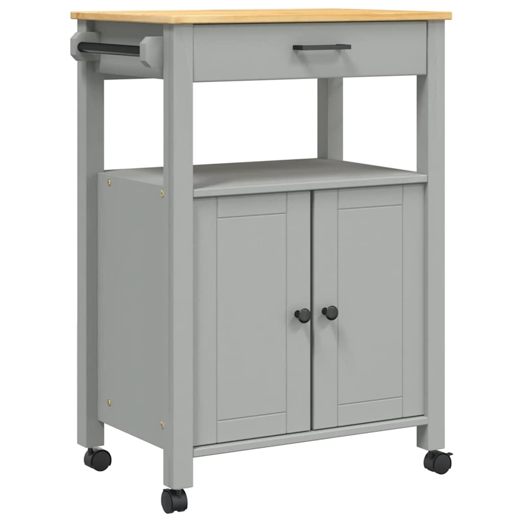 Chariot de cuisine MONZA 60x40x88,5 cm bois massif de pin - XIOS