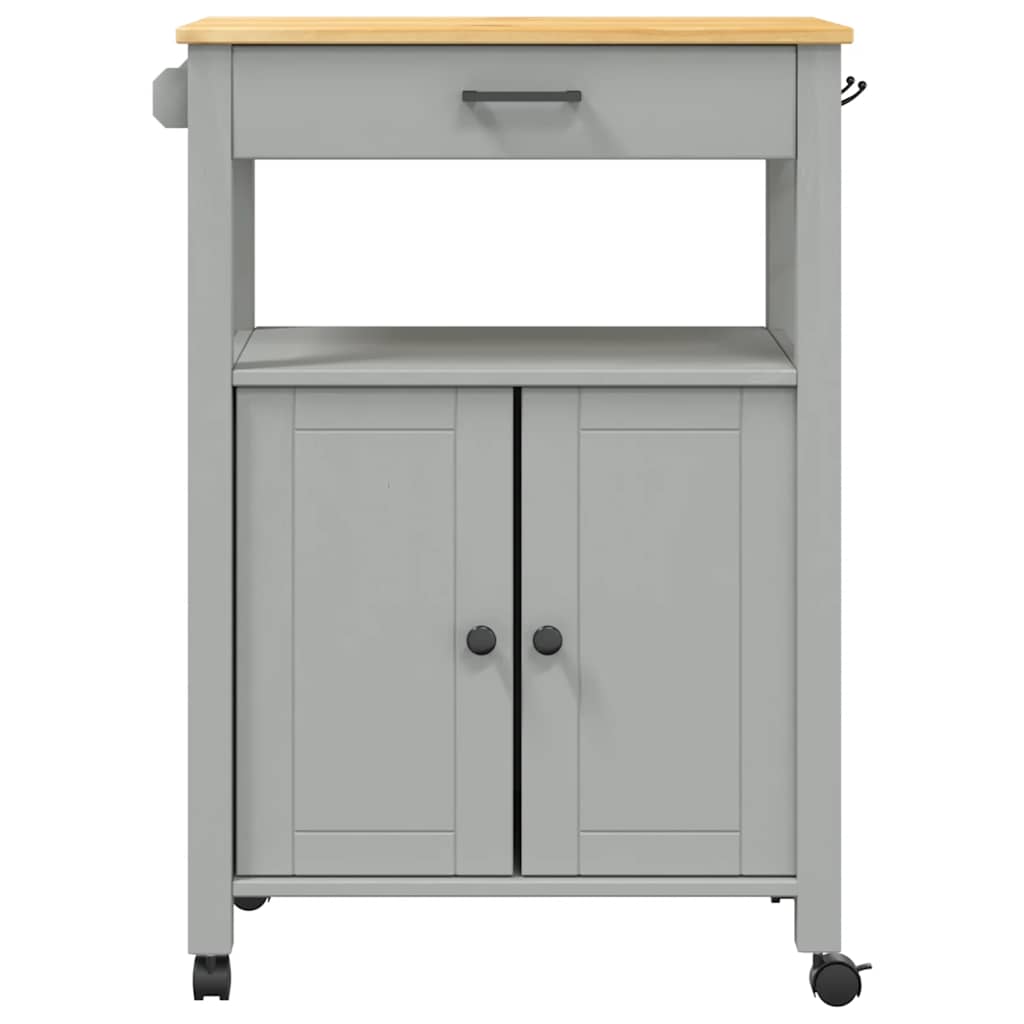 Chariot de cuisine MONZA 60x40x88,5 cm bois massif de pin - XIOS