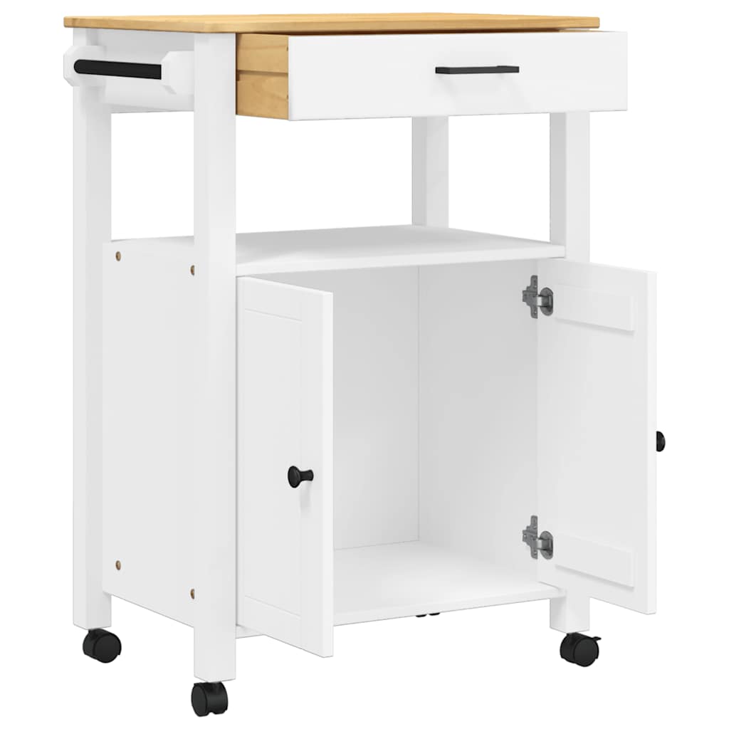 Chariot de cuisine MONZA 60x40x88,5 cm bois massif de pin - XIOS