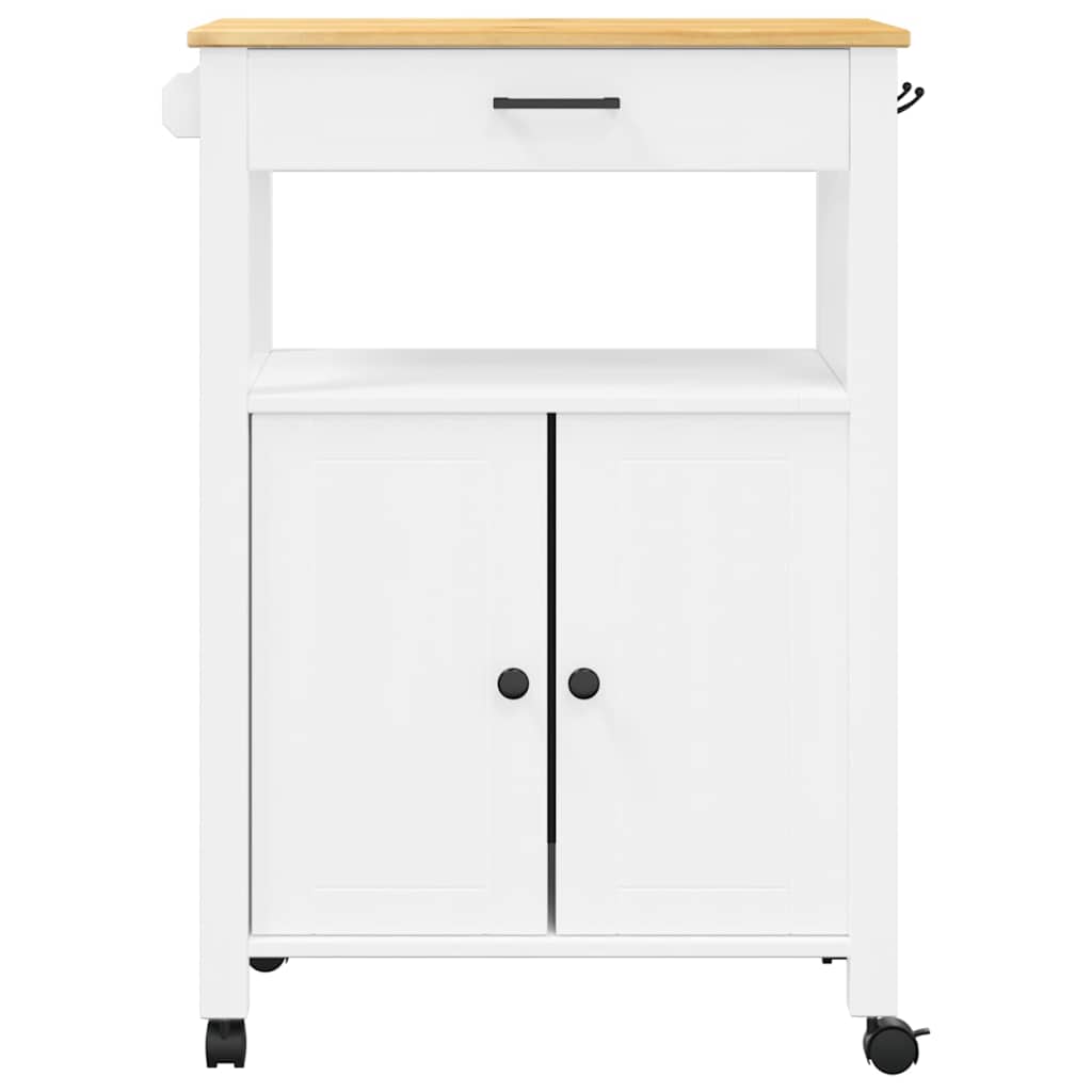 Chariot de cuisine MONZA 60x40x88,5 cm bois massif de pin - XIOS