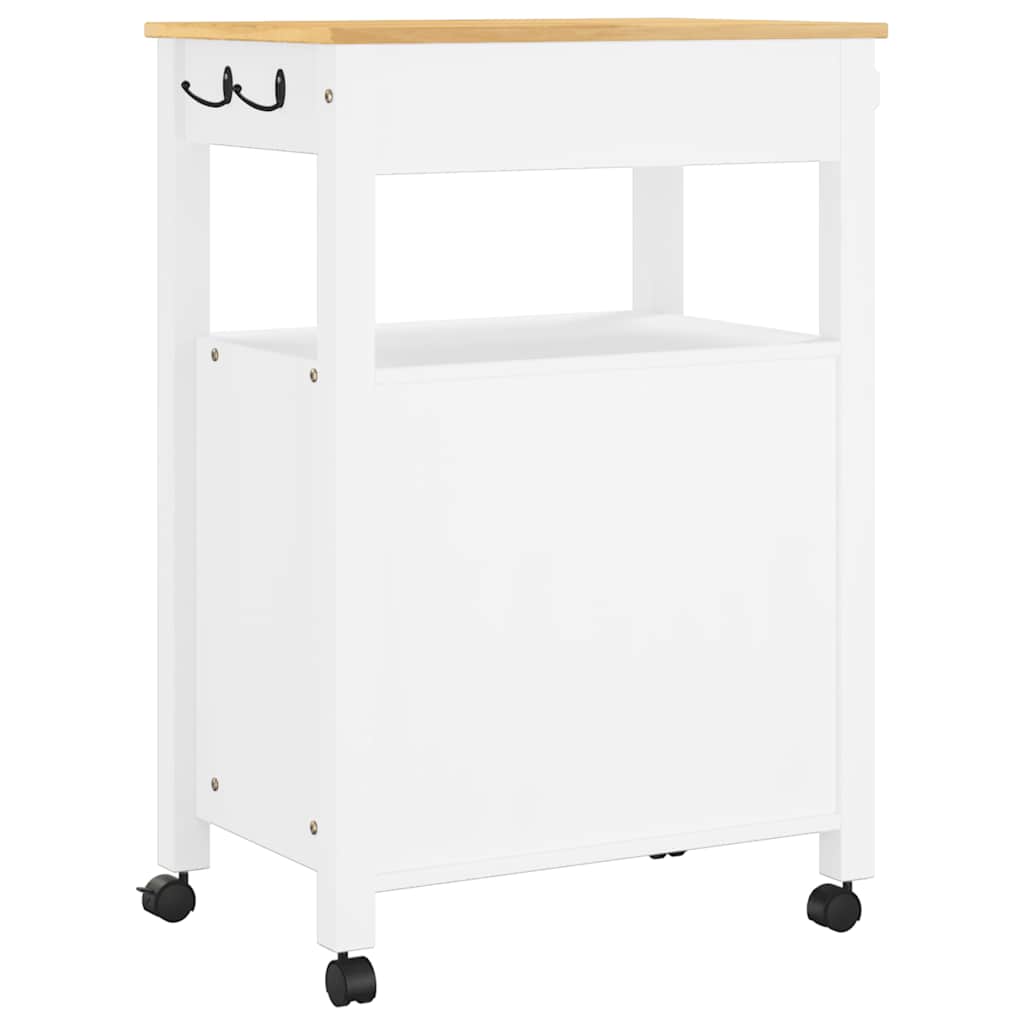 Chariot de cuisine MONZA 60x40x88,5 cm bois massif de pin - XIOS