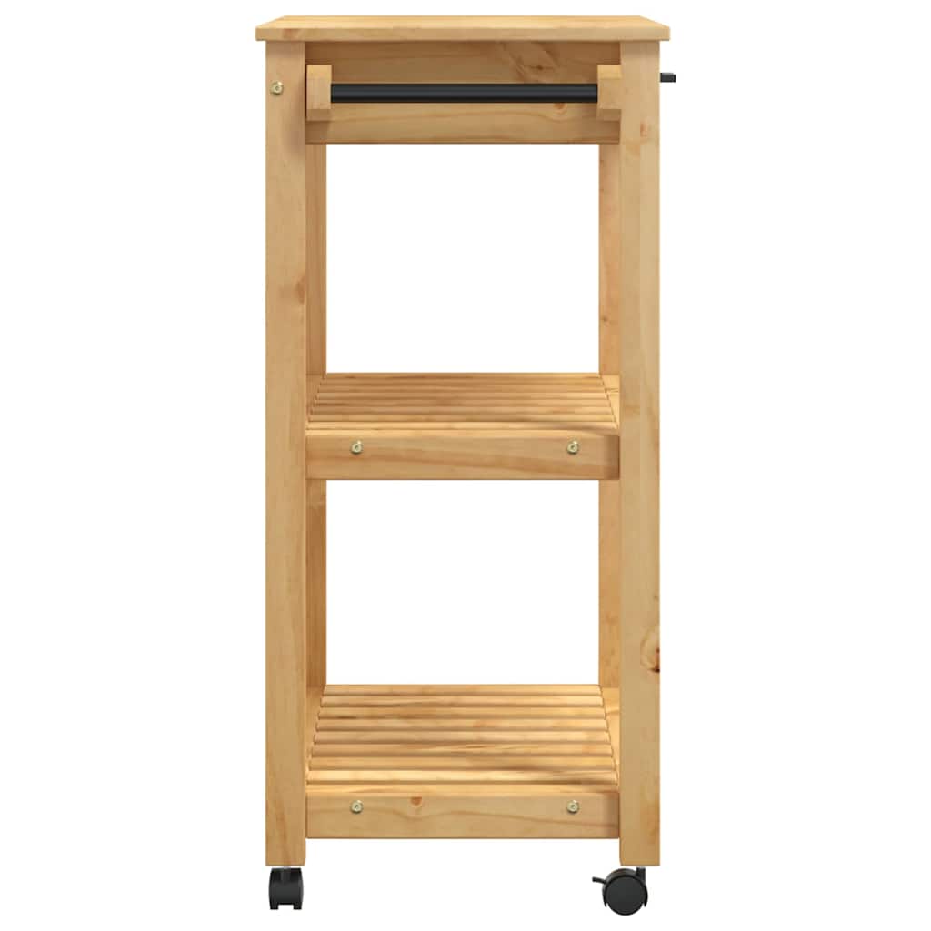 Chariot de cuisine MONZA 84x40x88,5 cm bois massif de pin - XIOS