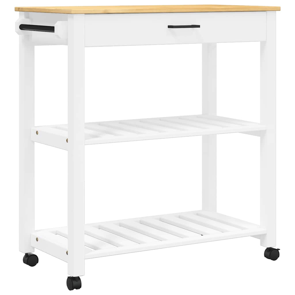 Chariot de cuisine MONZA 84x40x88,5 cm bois massif de pin - XIOS