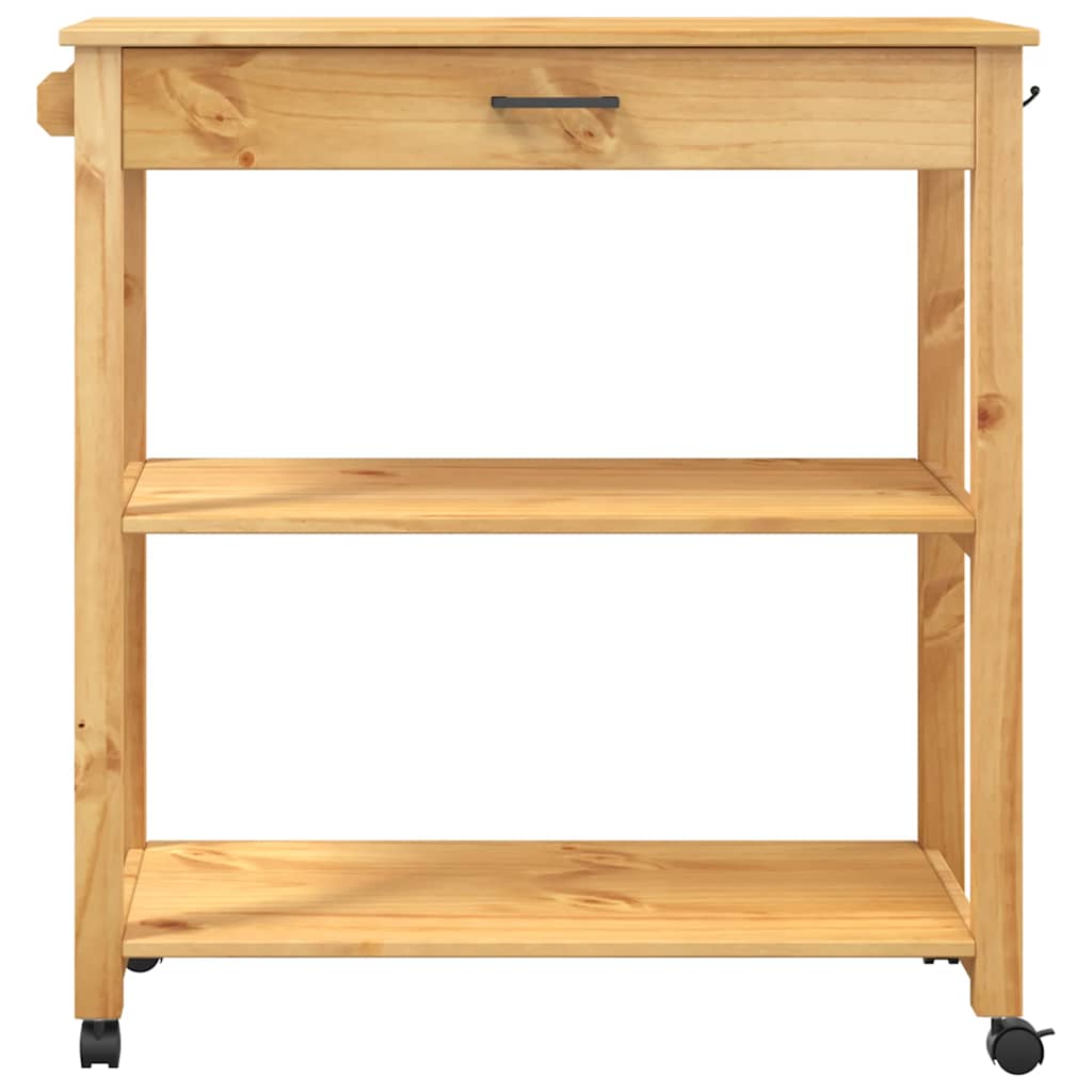 Chariot de cuisine MONZA 84x40x88,5 cm bois massif de pin - XIOS