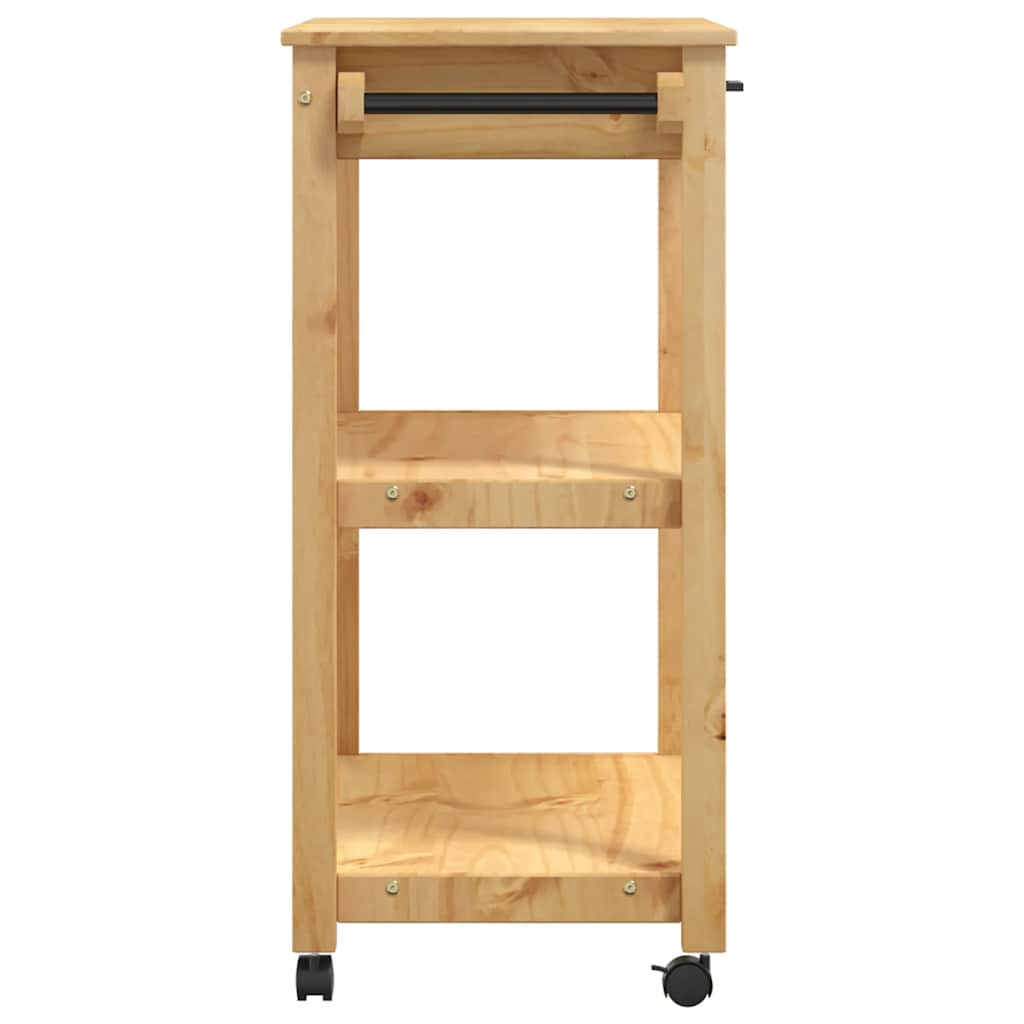 Chariot de cuisine MONZA 84x40x88,5 cm bois massif de pin - XIOS